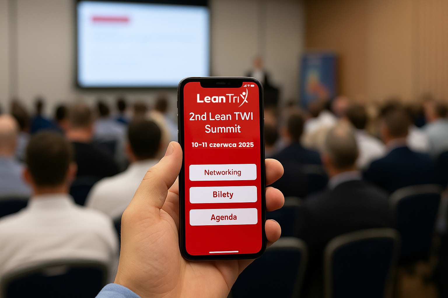 Aplikacja konferencyjna na 2nd Lean TWI Summit