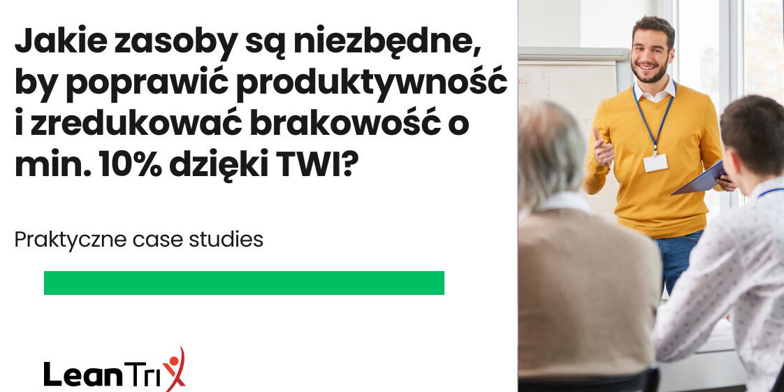 Jakie zasoby są niezbędne, by poprawić produktywność i zredukować brakowość o min. 10% dzięki TWI?