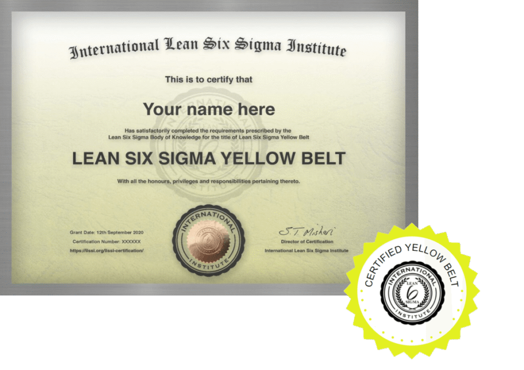International Lean Six Sigma Certyfikat leantrix