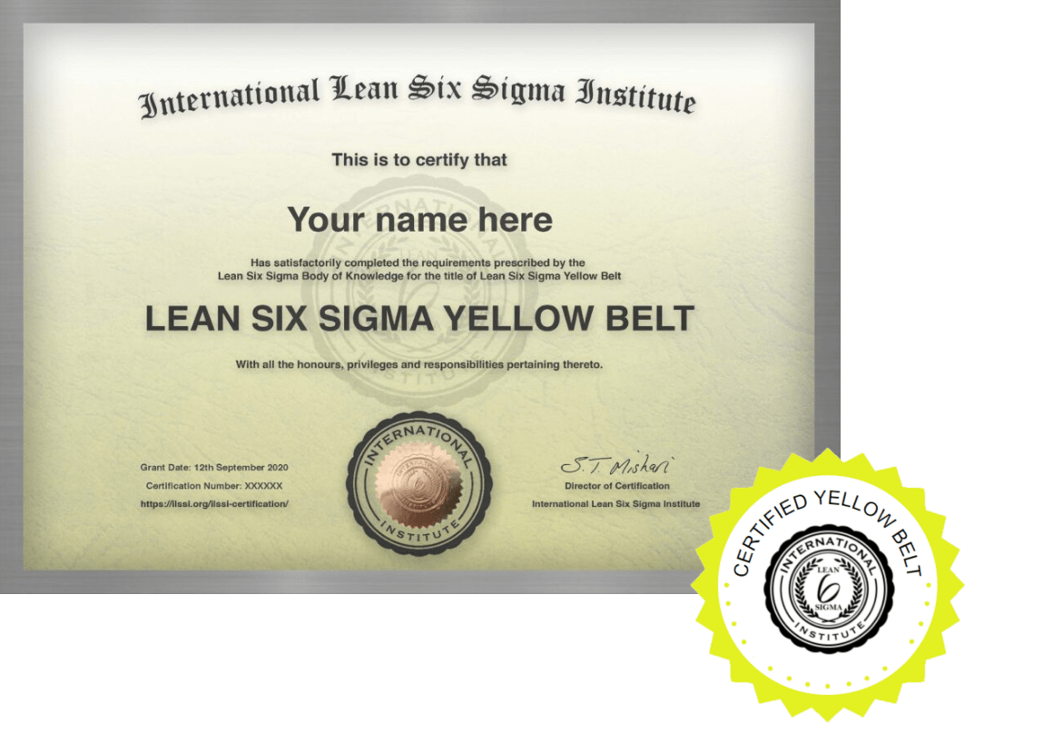 International Lean Six Sigma Certyfikat leantrix