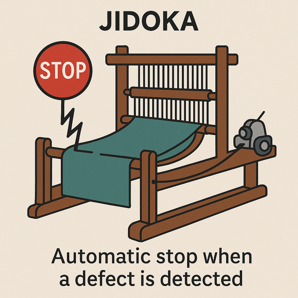 Jidoka - przykład zastosowania dla krosna