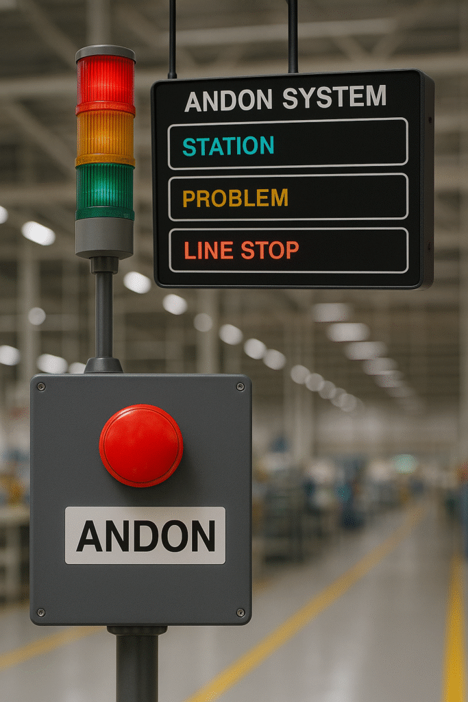 System Andon - przykład