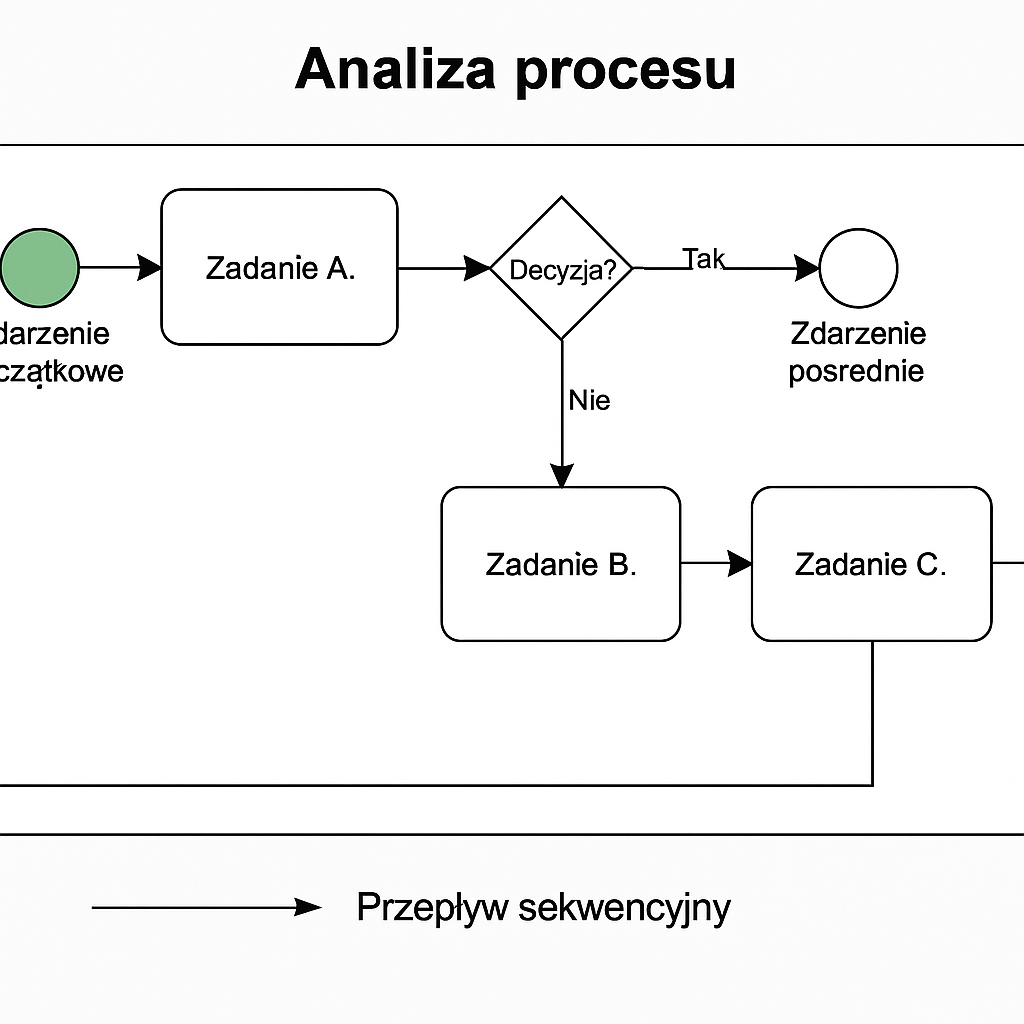 Fragment mapowania BPMN