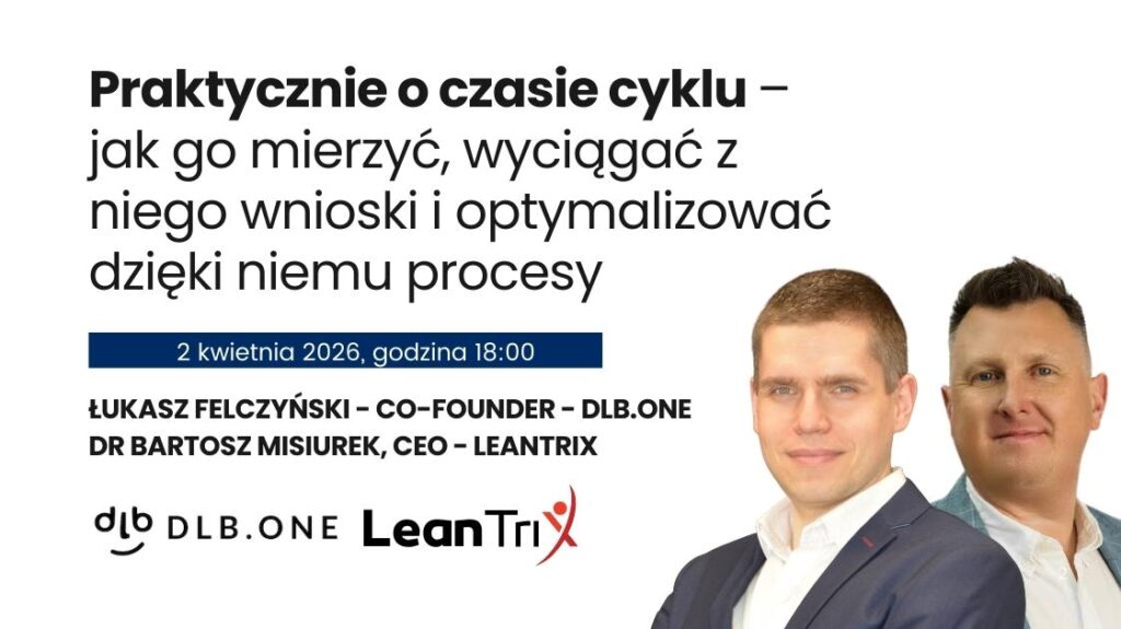 Praktycznie o czasie cyklu – jak go mierzyć, analizować i optymalizować procesy produkcyjne - Webinar