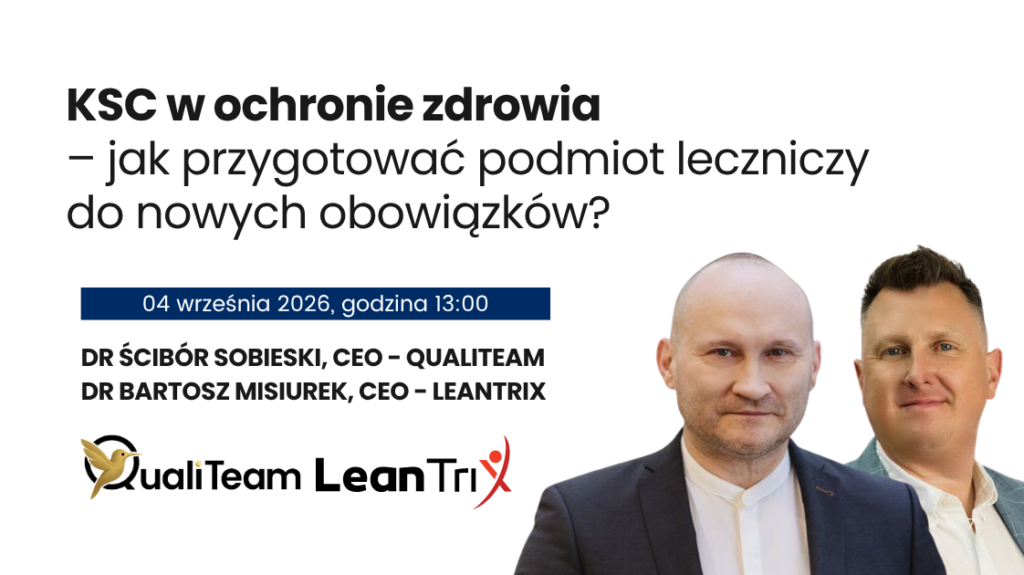 KSC dla ochrony zdrowia – bezpłatny webinar | LeanTrix