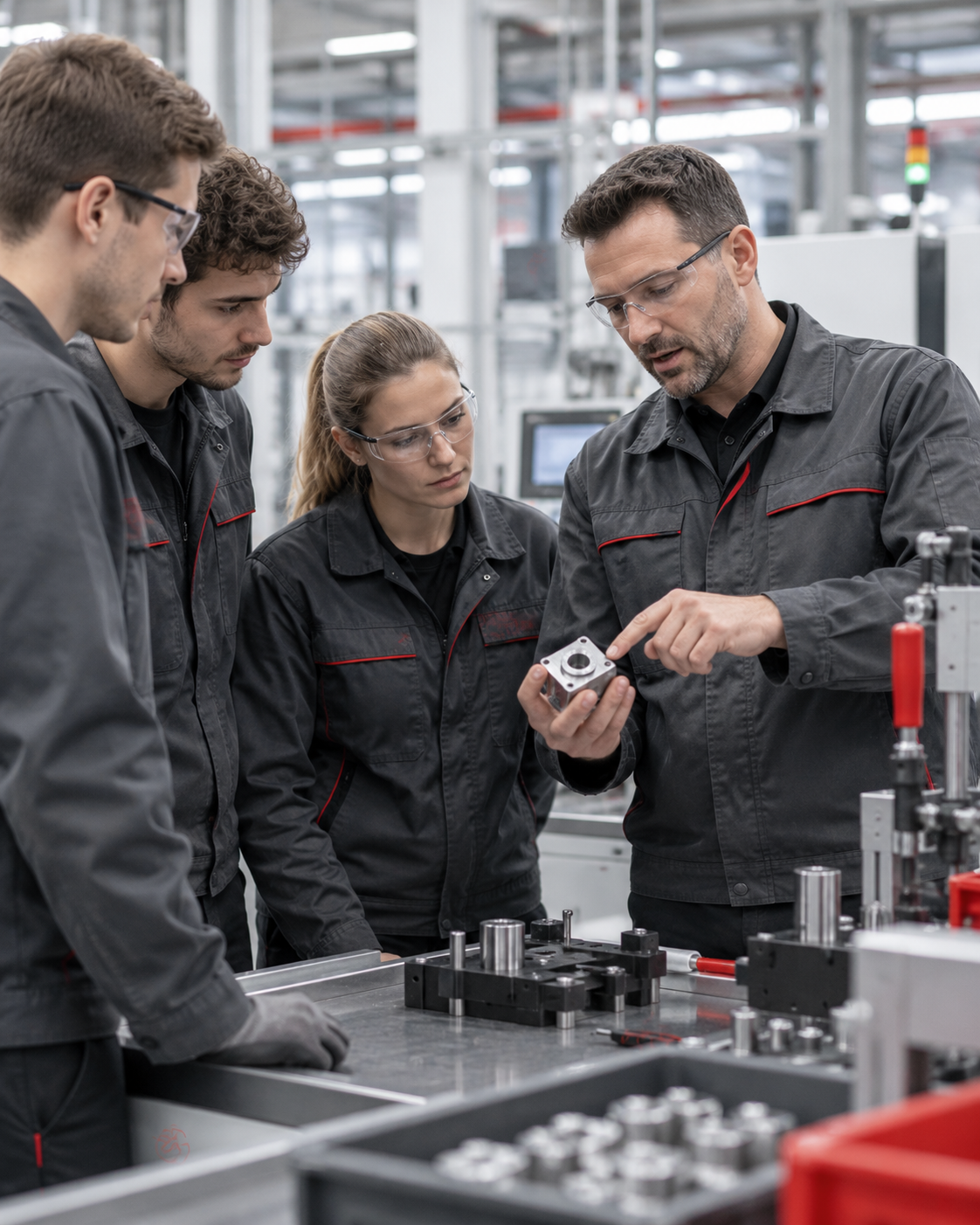 TWI Instruowanie Pracowników – instruktor szkoli pracownika na produkcji