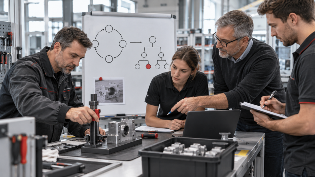 Szkolenie TPM – zespół eliminuje przyczyny awarii i mikroprzestojów