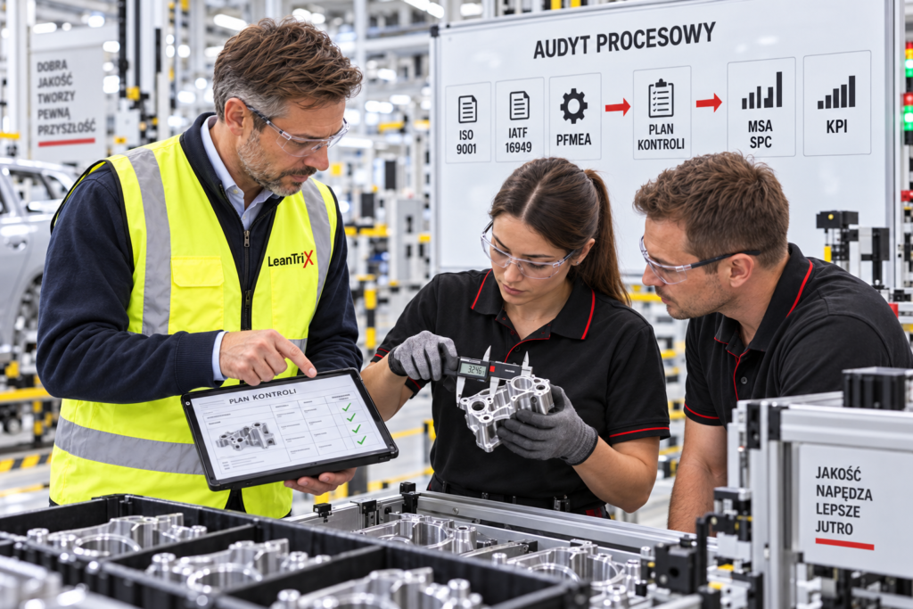 Audyt ISO 9001 i IATF 16949 w Gemba – weryfikacja systemu jakości