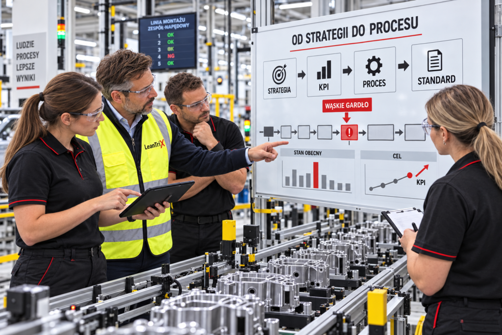 Audyt zarządzania procesami w Gemba – strategia, KPI i wąskie gardło