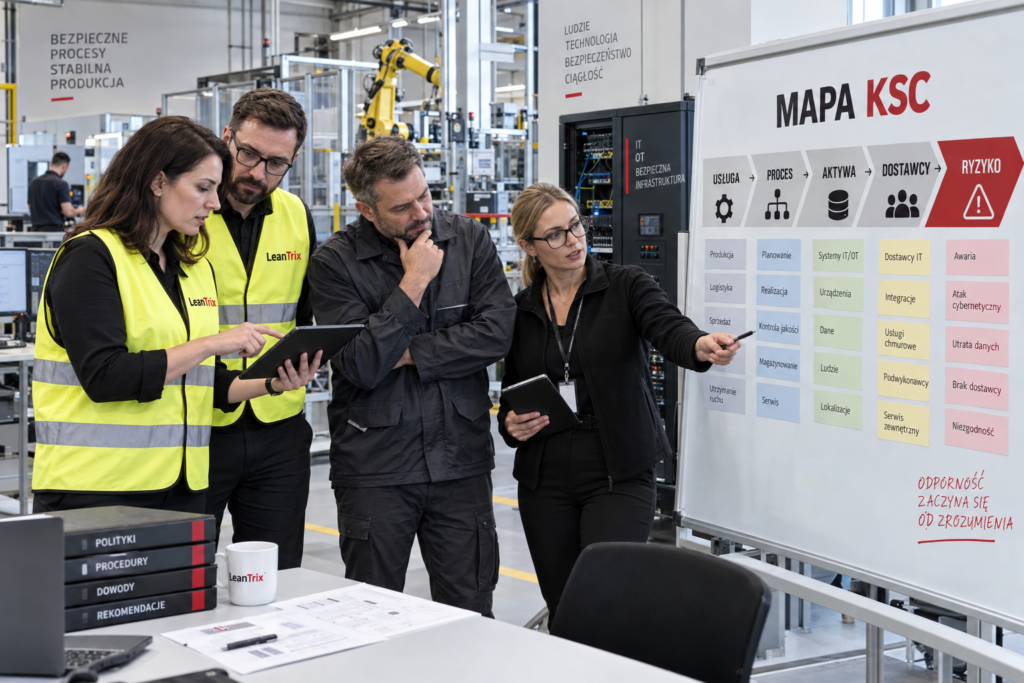 Audyt zerowy KSC – mapa usług, procesów, aktywów, dostawców i ryzyka
