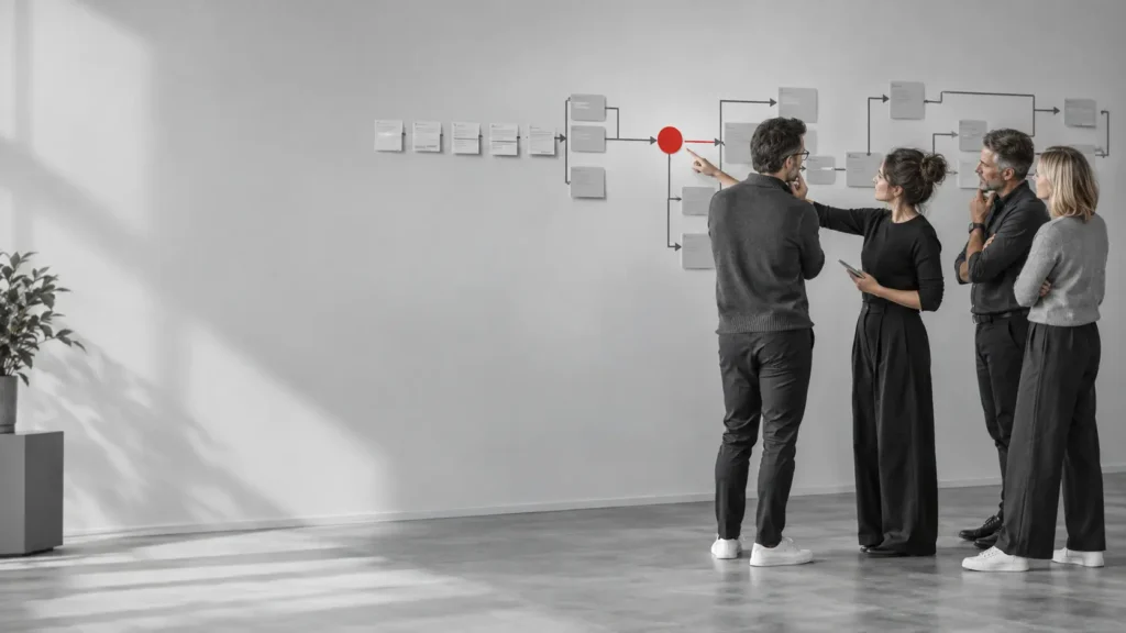 Szkolenie TOC – zespół identyfikuje ograniczenie całego systemu