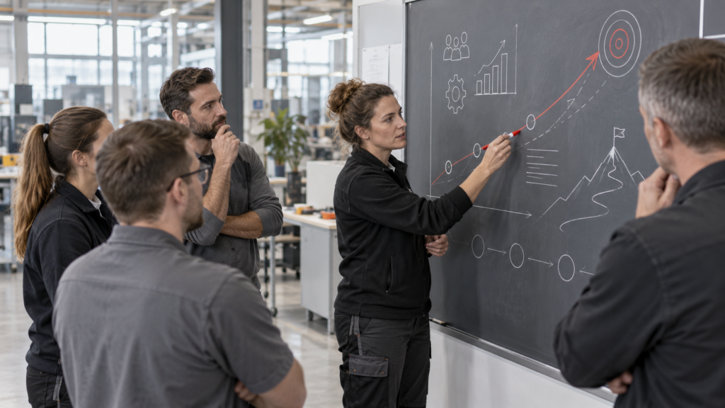 Szkolenie Toyota Kata – lider i zespół definiują ambitne wyzwanie