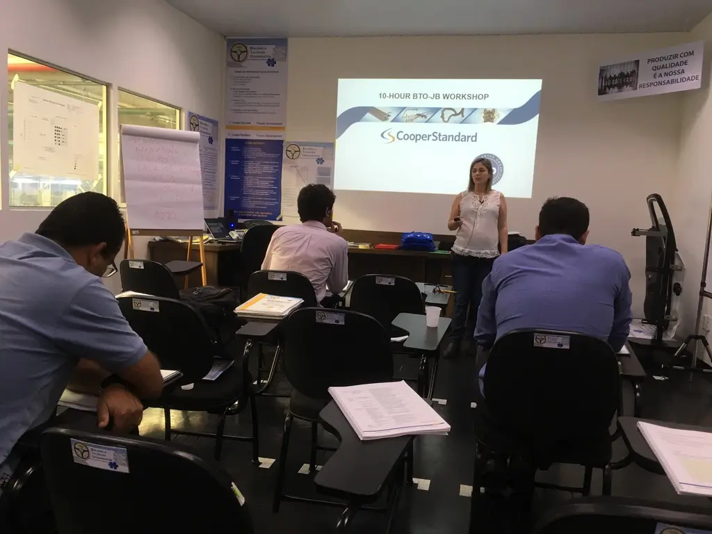BTO Job Breakdown workshop at Cooper Standard in Brazil