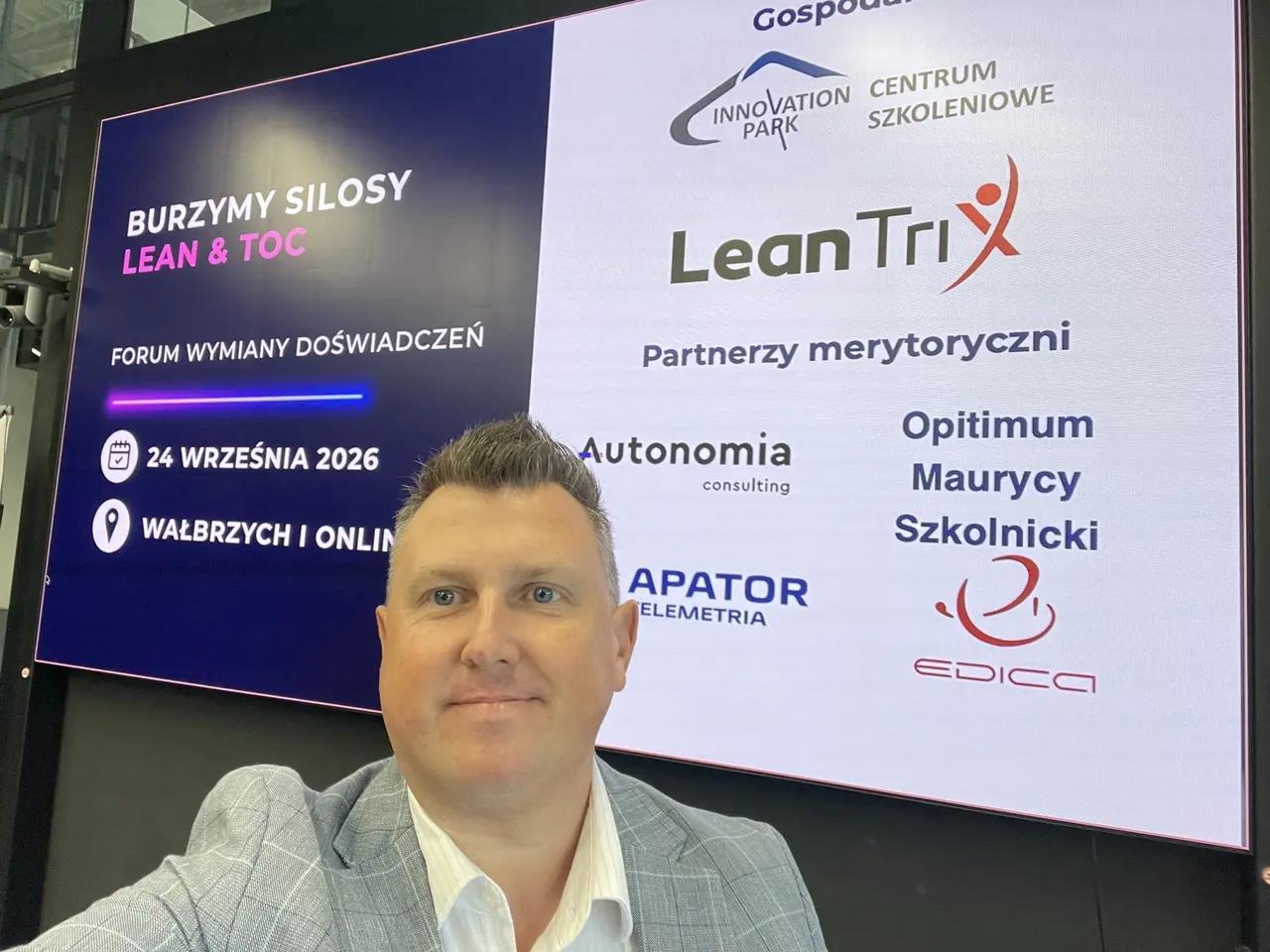 Bartosz Misiurek otwiera wydarzenie Burzymy Silosy: Lean i TOC w Wałbrzychu