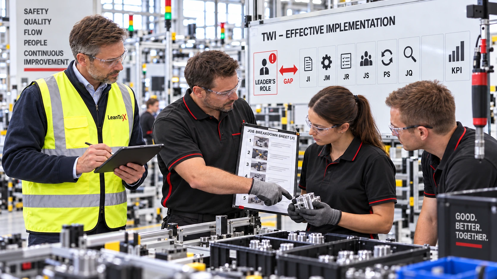 TWI implementation audit at the Gemba – leadership and job instruction assessment